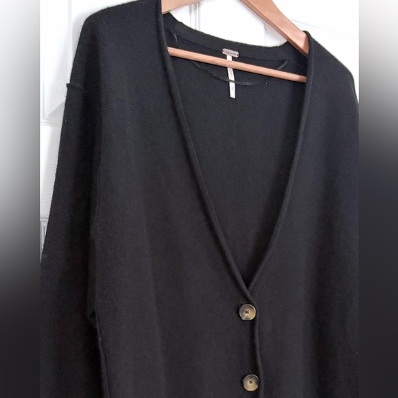Free People Schoolboy Cashmere Cardigan Size XS - Picture 4 of 5